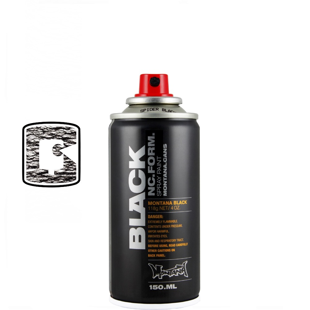 Spider Black-Montana Black-400ML Spray Paint-TorontoCollective