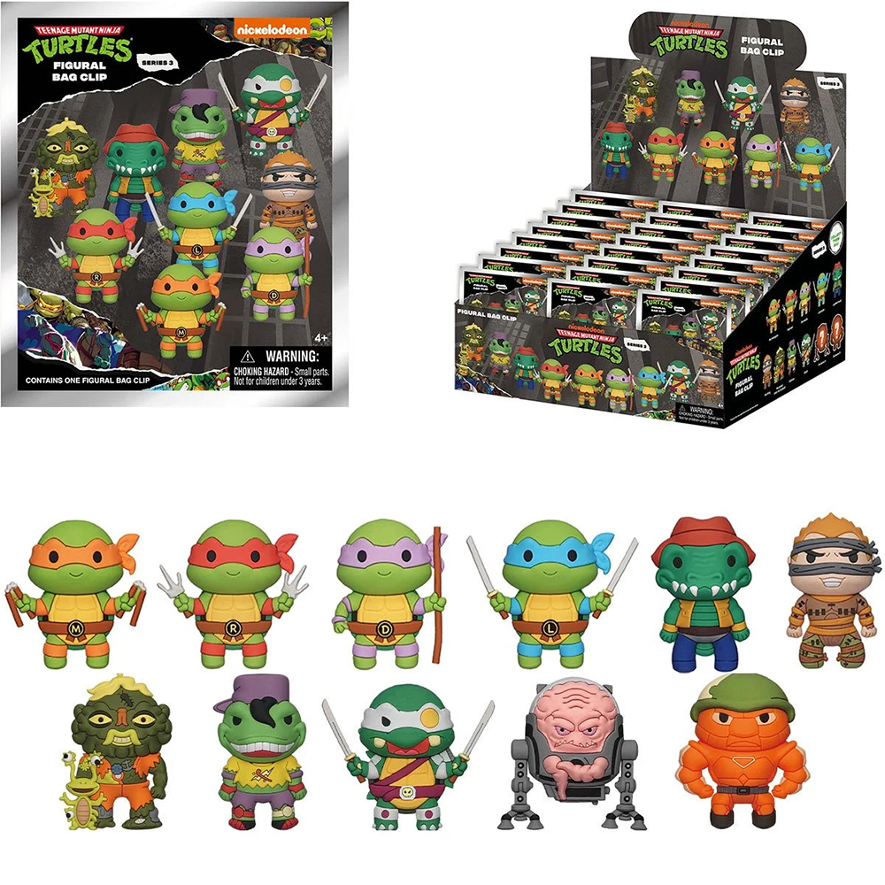 TMNT Retro series -  Blind Bag Figural Bag Clip