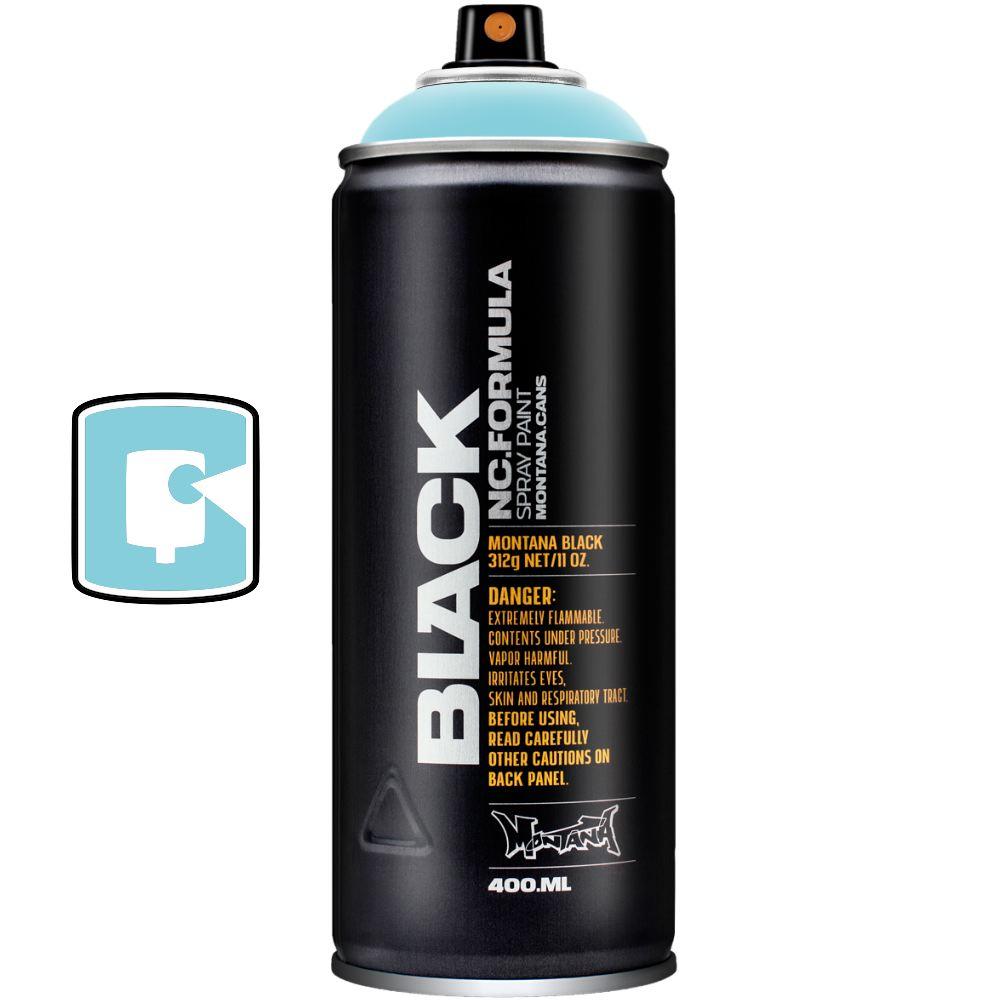 True Cyan 50%-Montana Black-400ML Spray Paint-TorontoCollective