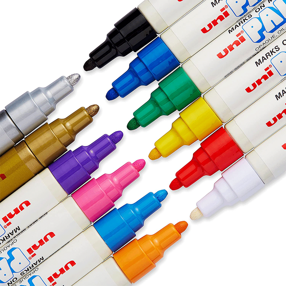 Uni Paint Medium Tip Marker PX20 Set of 12
