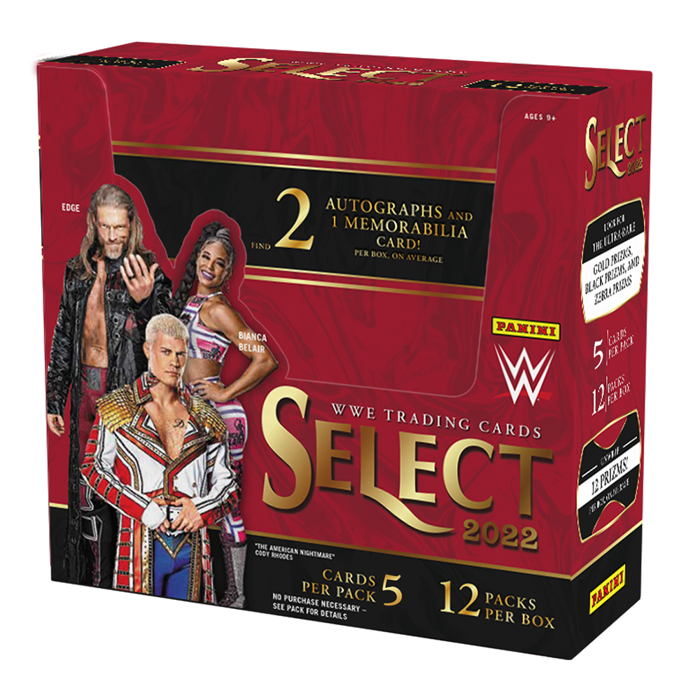 2022 WWE trading cards Panini SELECT - individual card pack
